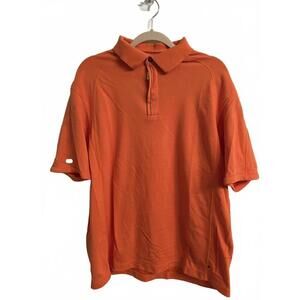 Tommy Bahama XL Orange Short Sleeve 1/4 Zip Polo Shirt